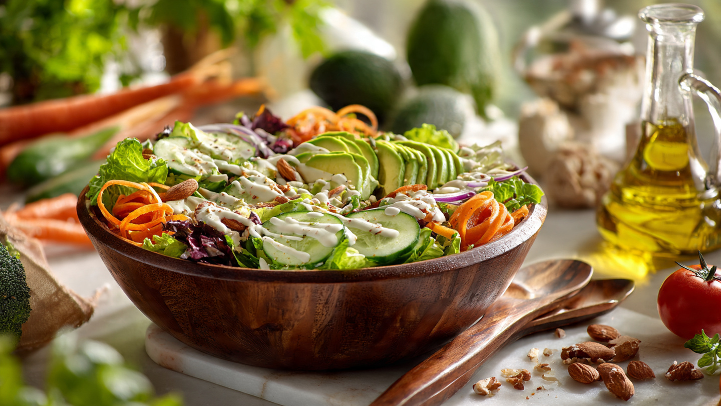 Fresh and flavorful salads. Light sides to hearty mains with crisp vegetables and bold dressings.