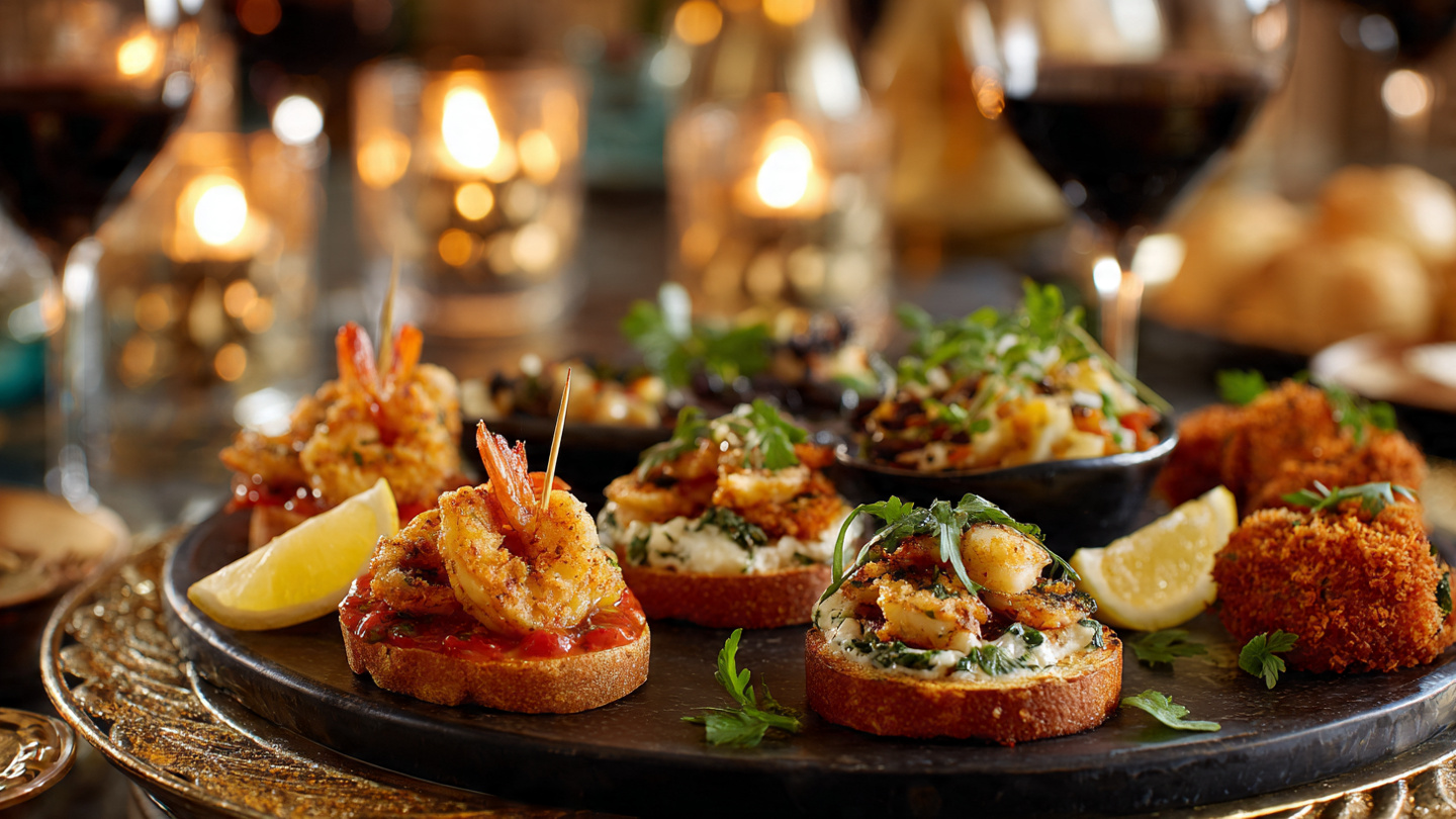 First courses and party bites. Crowd-pleasing snacks, dips, and elegant starters for gatherings.