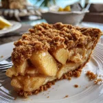 Apple pie with graham cracker crust