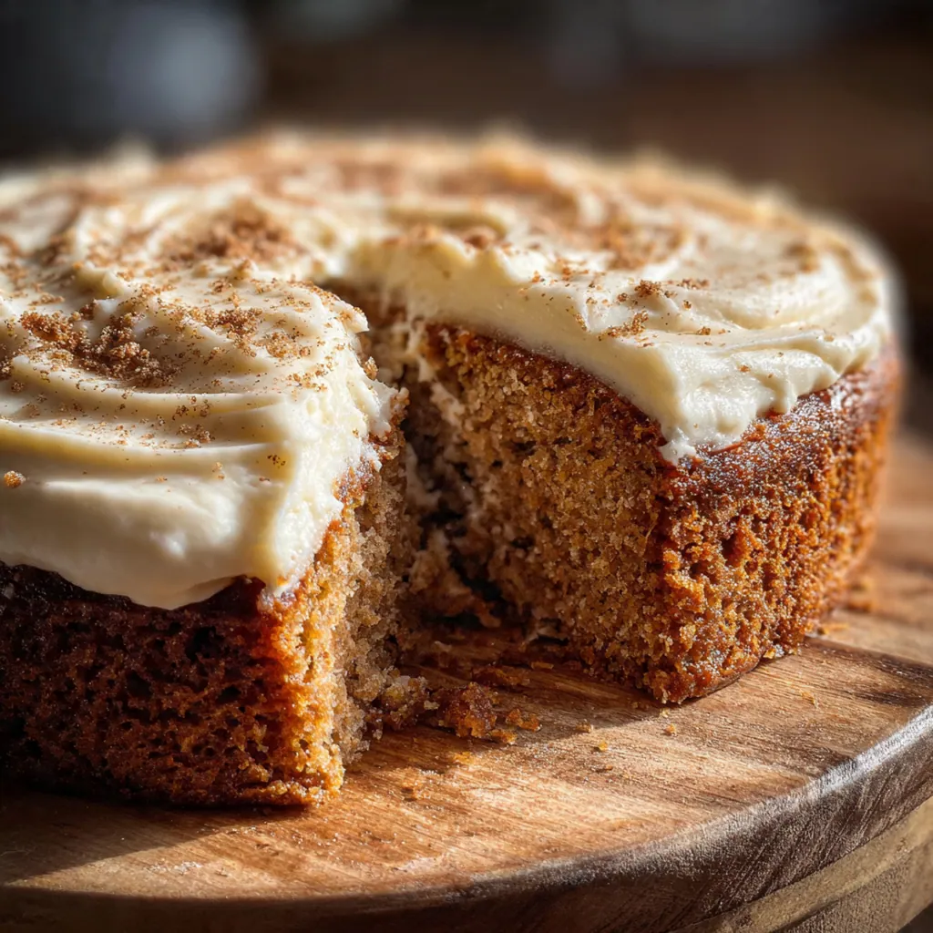 Chai Tea Cake with Ginger Cream Cheese Frosting