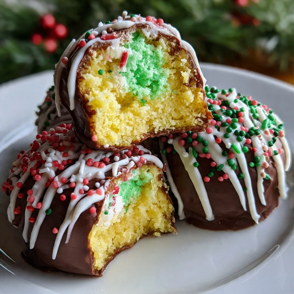 Debbie Christmas Tree Cake Truffles
