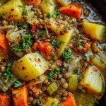 Hearty Lentil Potato Soup