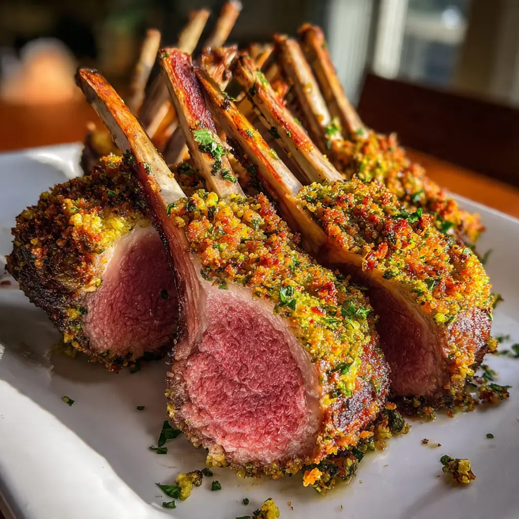Pistachio Crusted Rack of Lamb
