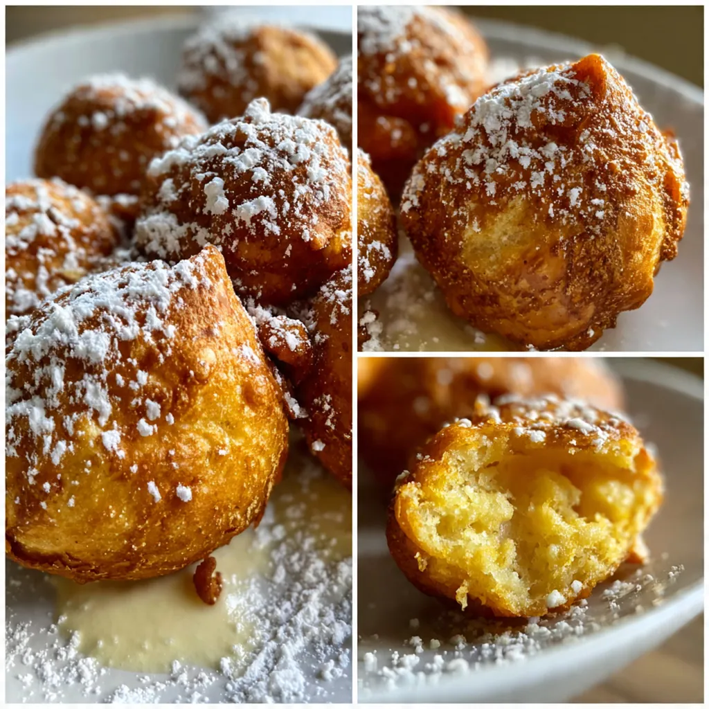 Close-up of a hand drizzling glossy piloncillo syrup over a warm, freshly fried bunuelo