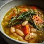 Lemon Rosemary Bean Soup