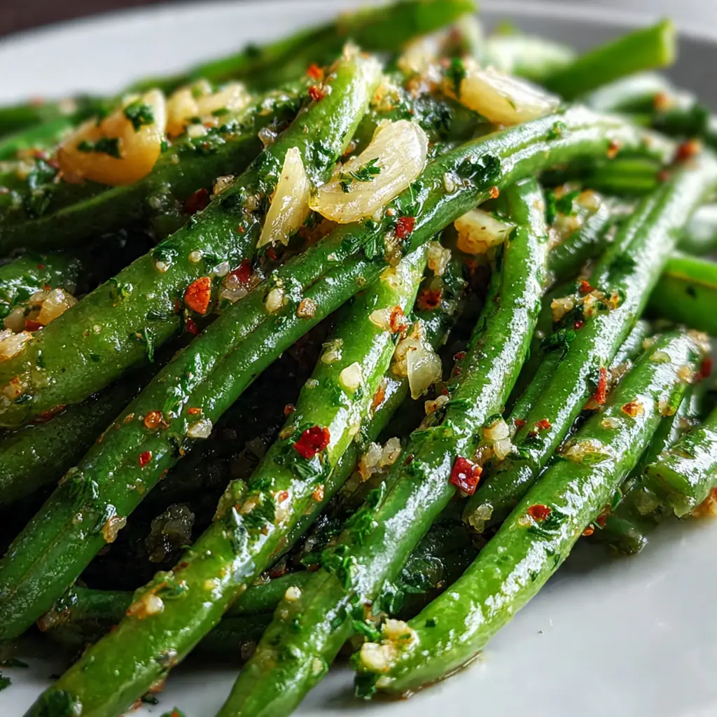 Buttery Garlic Green Beans