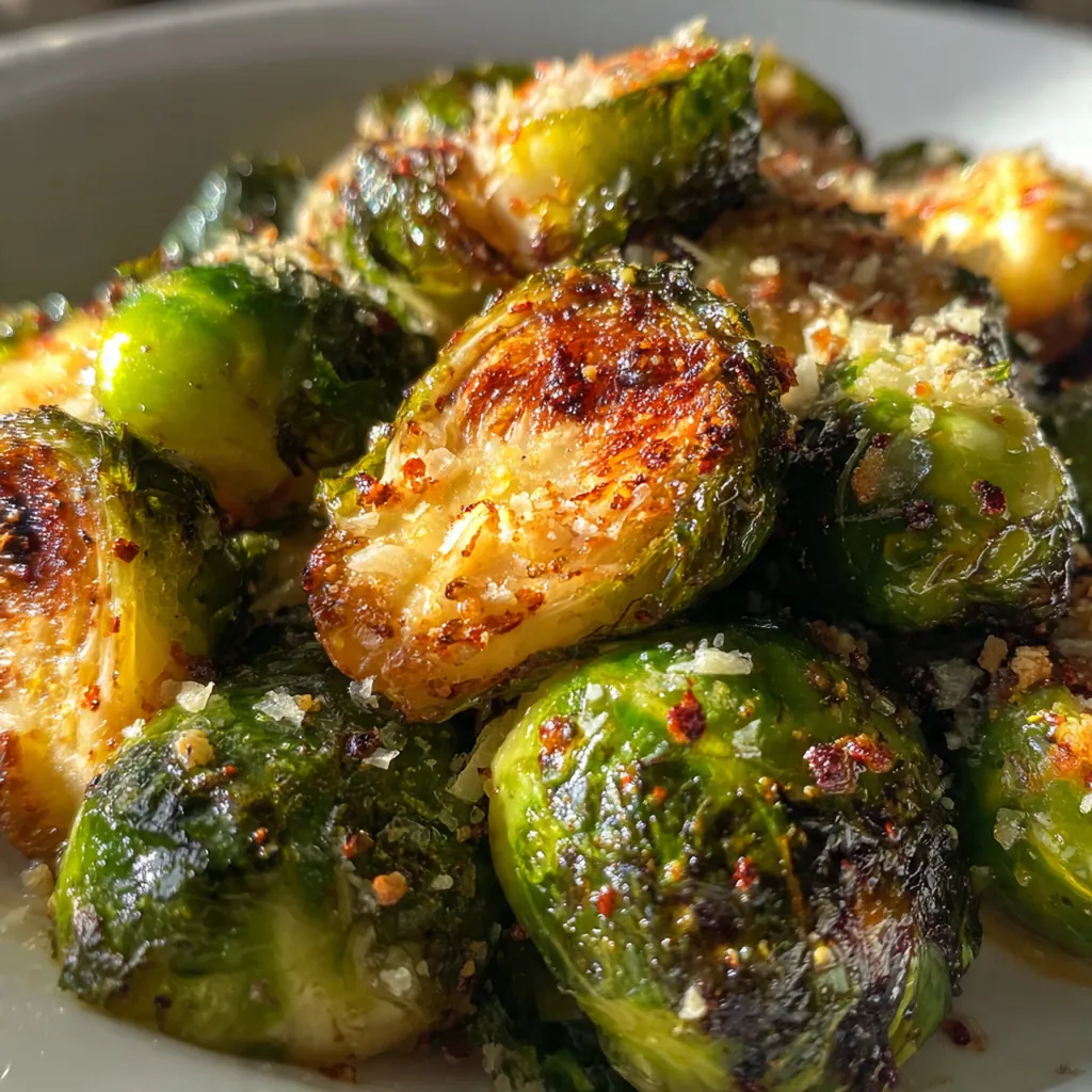 Roasted Brussels Sprouts with Parmesan