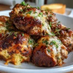 Baked French Onion Meatballs