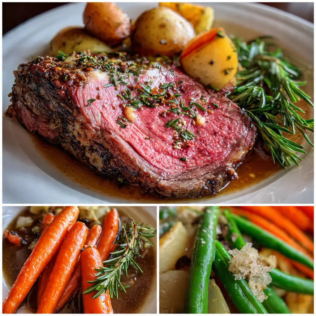 Prime rib christmas dinner