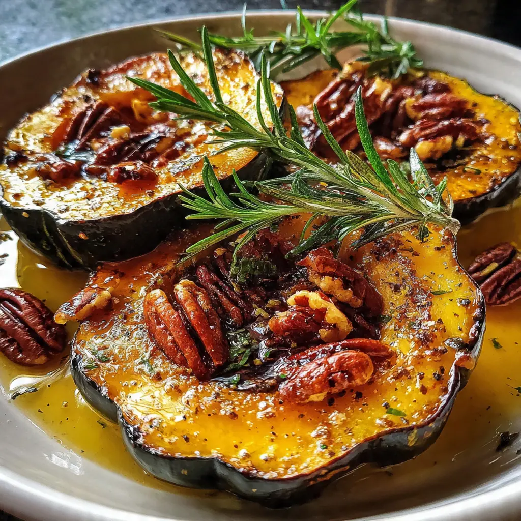 Roasted Honey Cinnamon Acorn Squash