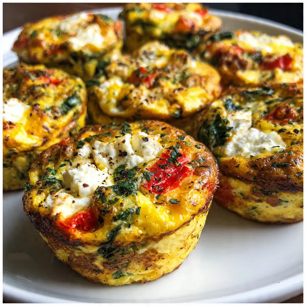 Egg Muffins Spinach Feta
