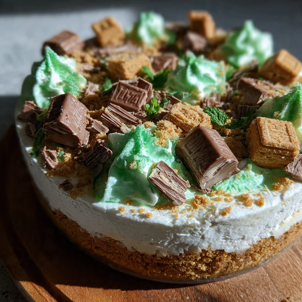 Mint Aero Cheesecake