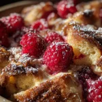 Raspberry Cheesecake French Toast Casserole
