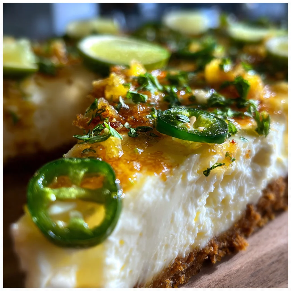 Jalapeno Lime Cheesecake