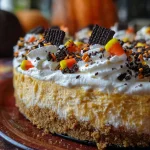 No Bake Halloween Cheesecake