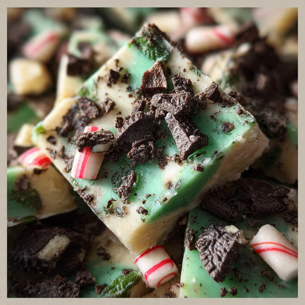 Christmas Mint Oreo Fudge