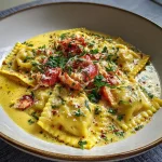 Lobster Ravioli Lemon Butter Sauce