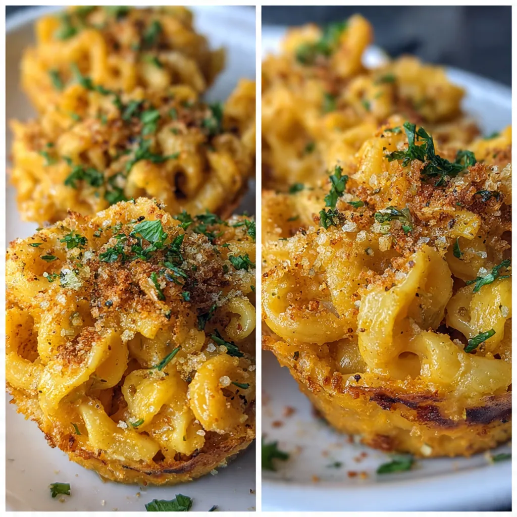 Pumpkin Mac And Cheese Cups