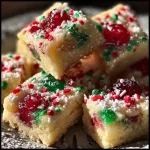 Christmas Maraschino Cherry Shortbread