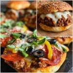 Old School Pizza Burgers