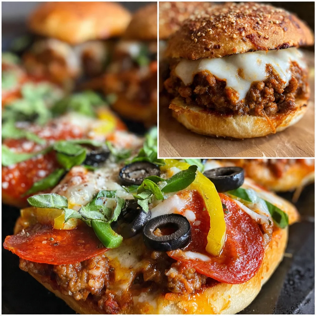 Old School Pizza Burgers