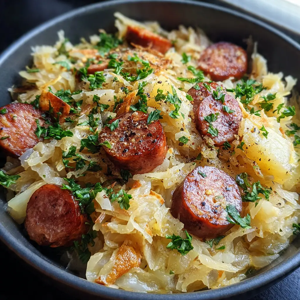 Polish Sausage Sauerkraut Potatoes