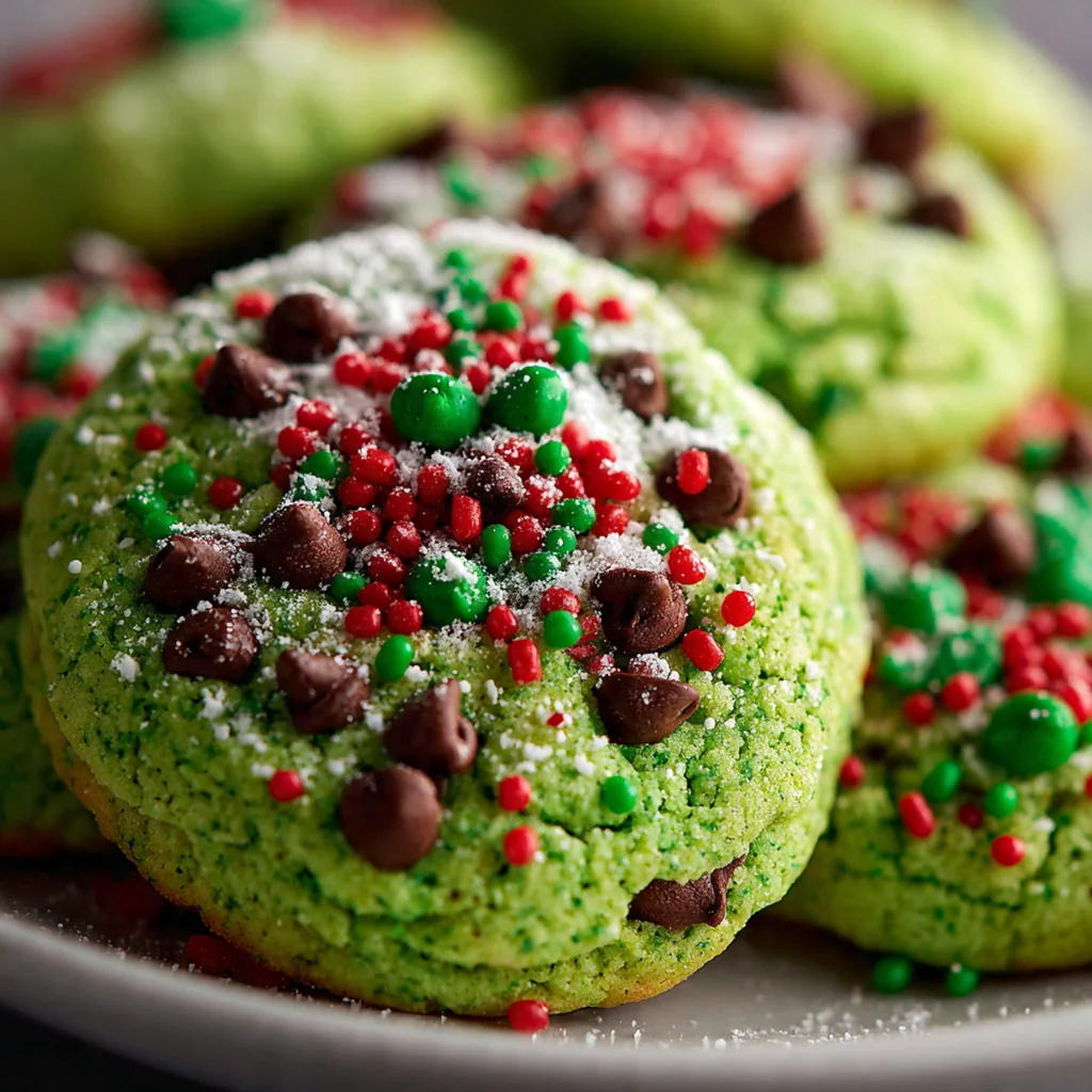 Christmas Grinch Cookies