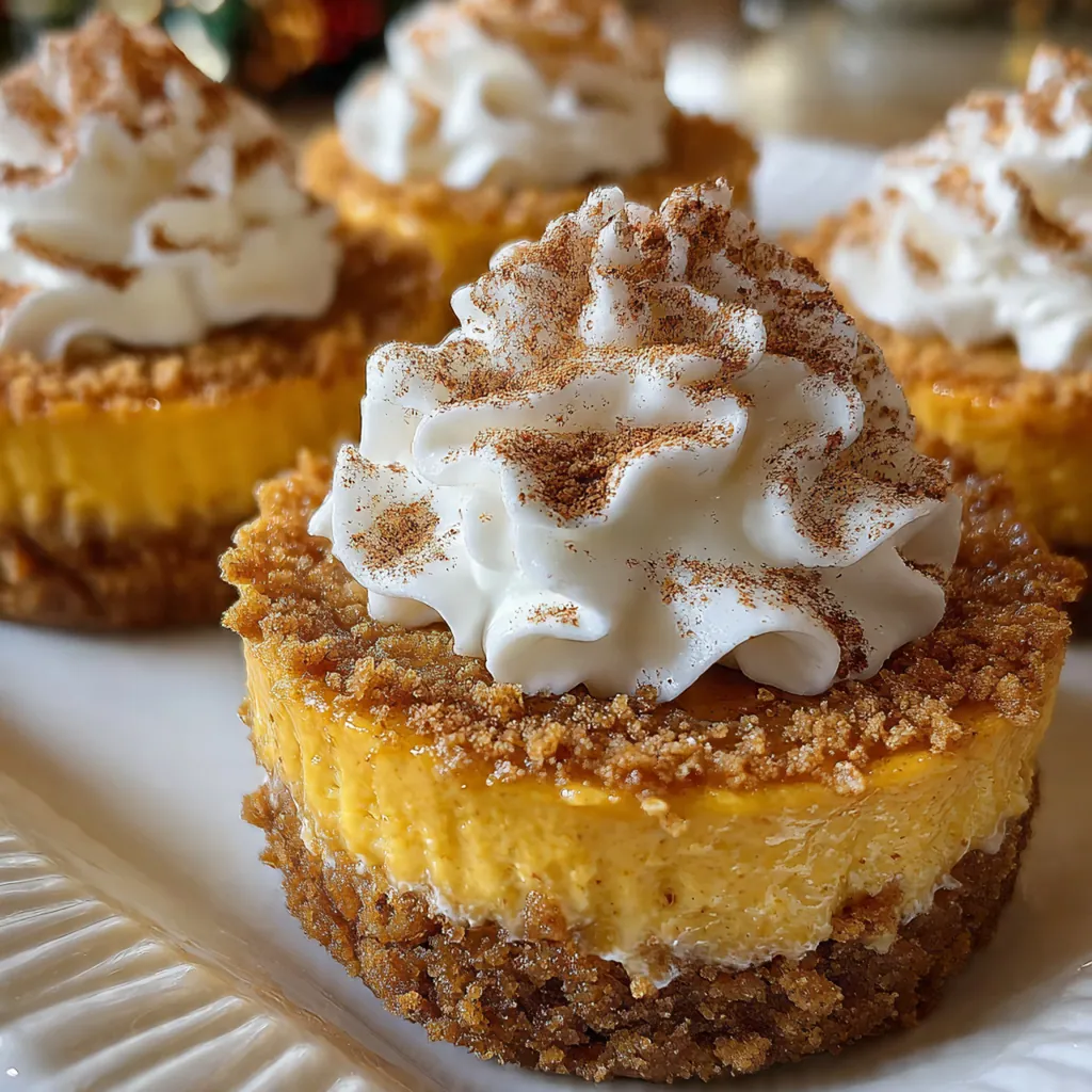 Mini Pumpkin Spice Cheesecakes