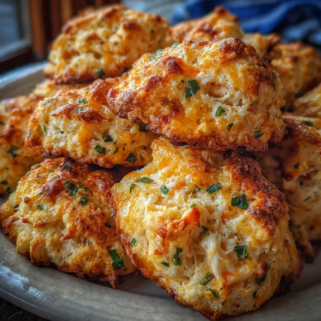 Crab Stuffed Cheddar Bay Biscuits