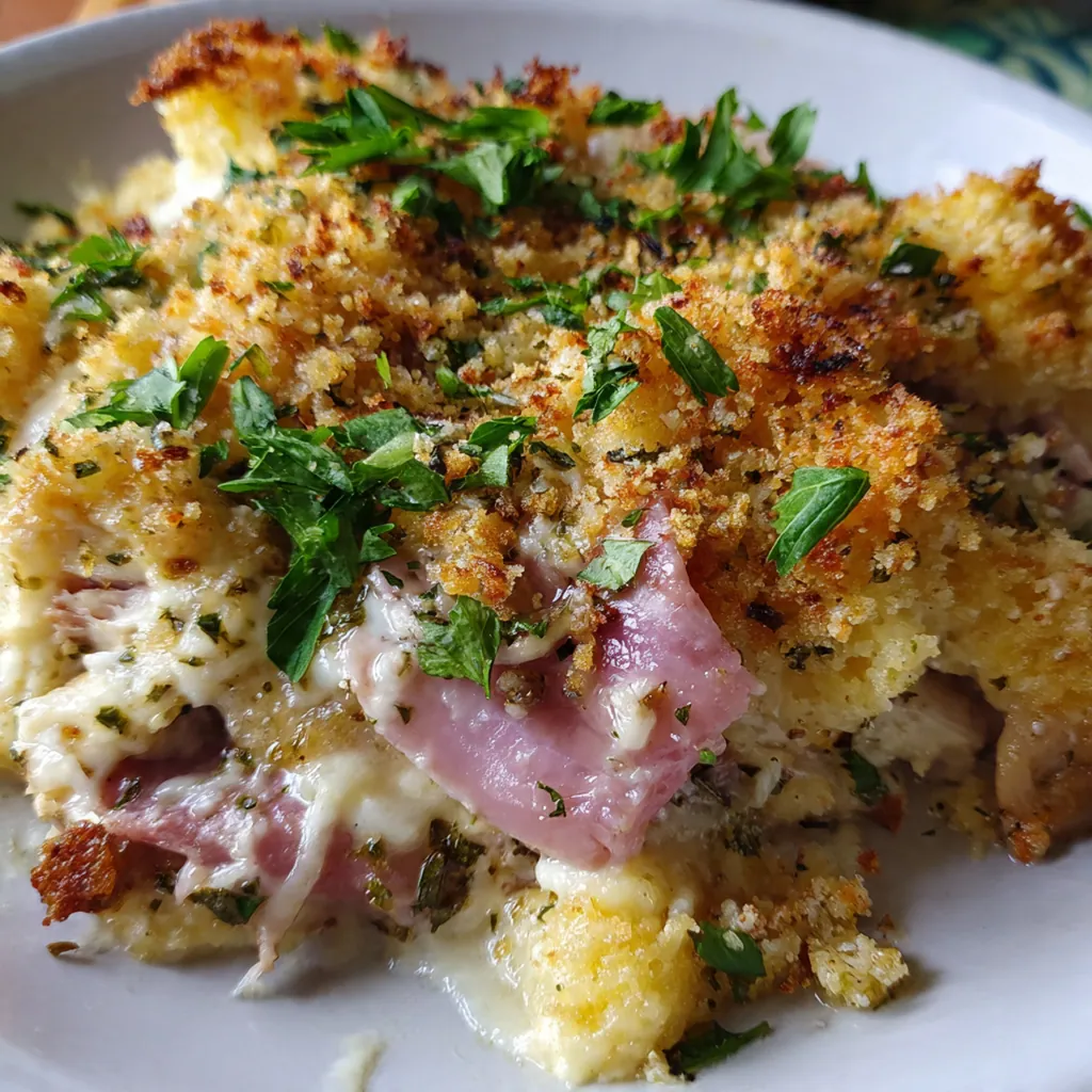 Chicken Cordon Bleu Casserole