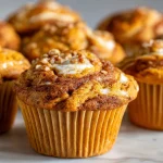 Fluffy Pumpkin Cream Cheese Swirl Muffins