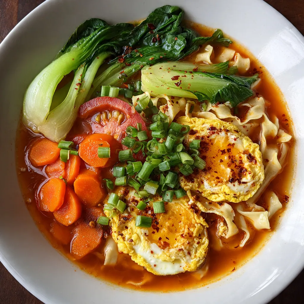 Tomato Egg Noodle Soup