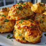 Crab Stuffed Cheddar Bay Biscuits With Lemon Butter