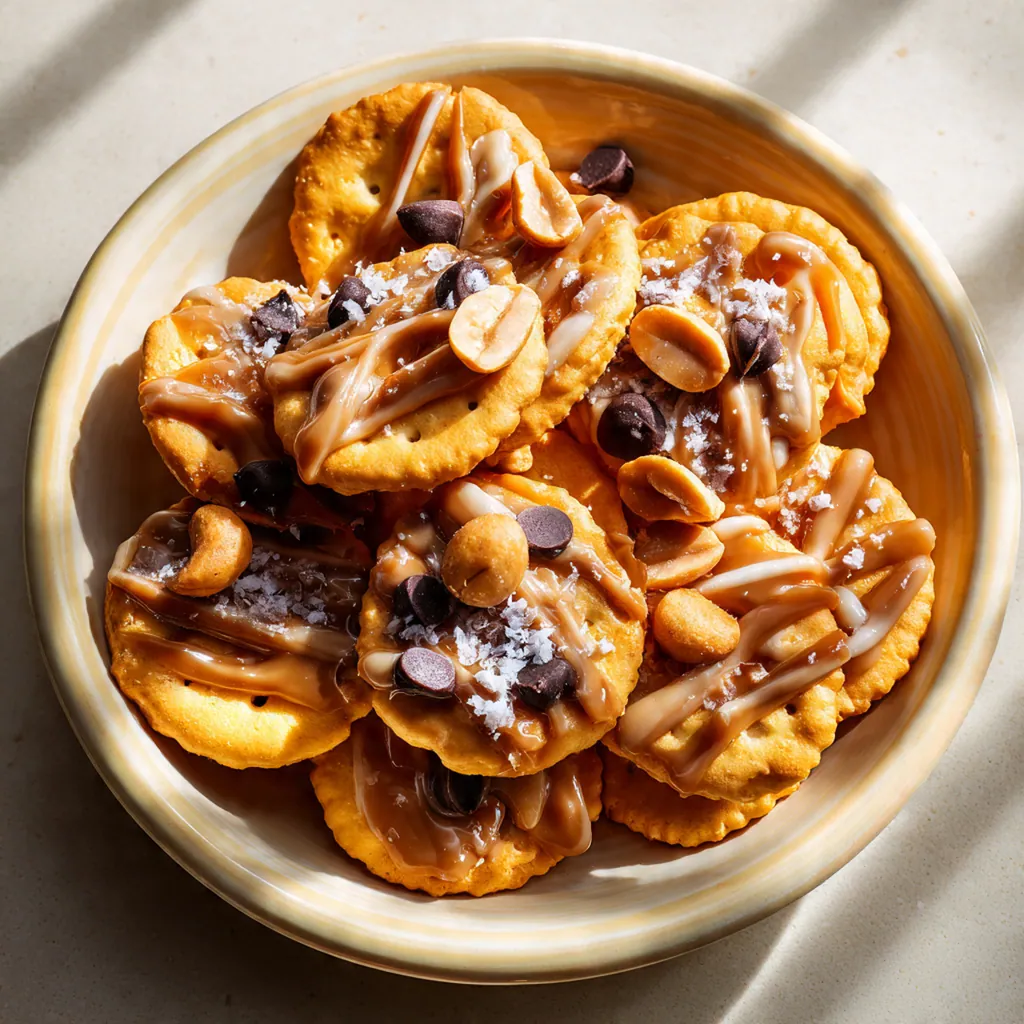 Caramel Peanut Ritz Cracker Treats
