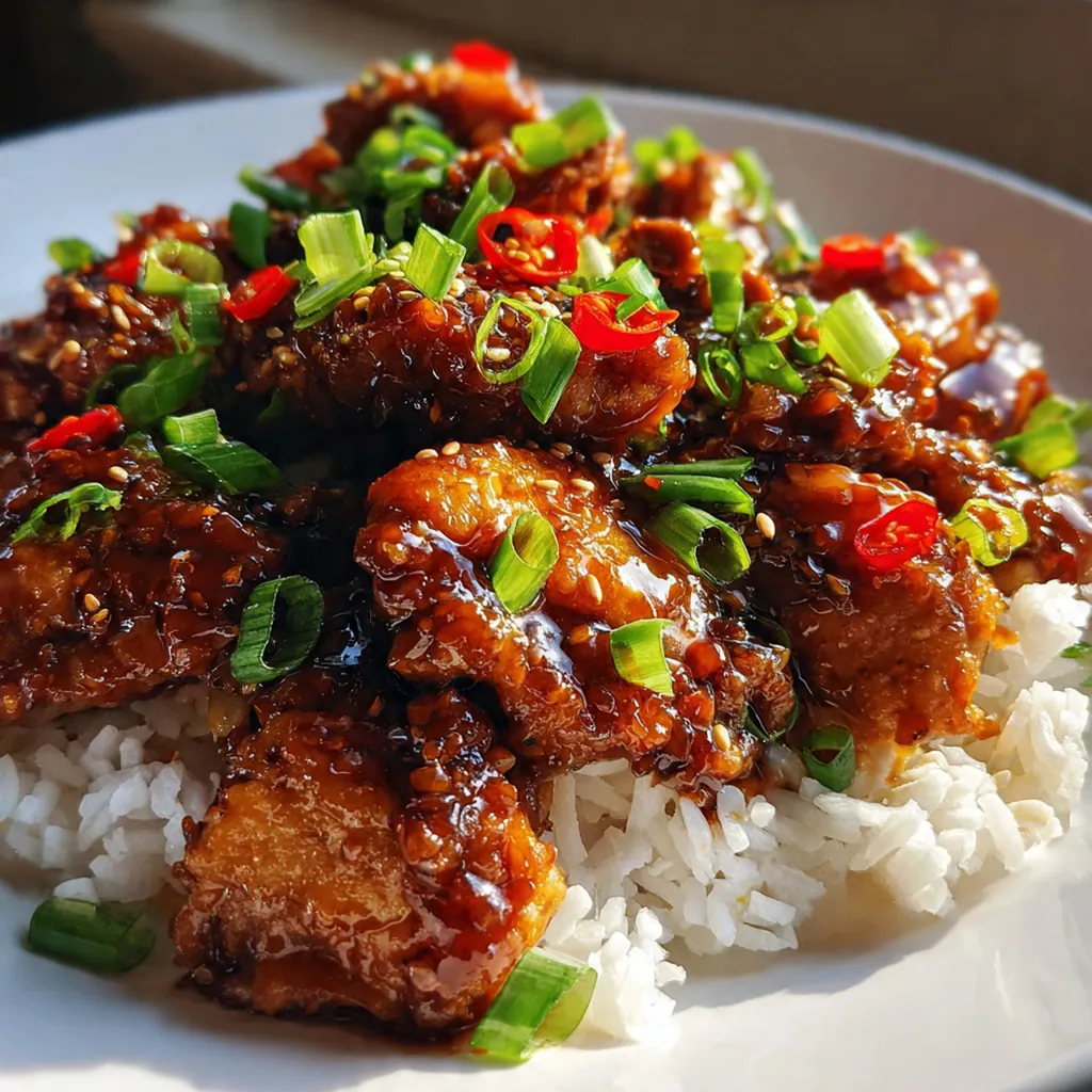 Easy Bourbon Chicken